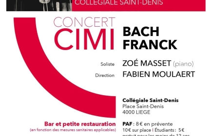 Concert- CIMI à la collégiale St Denis
dimanche 13 février 2022 15:00 - 16:00