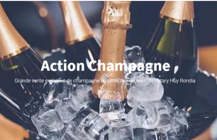 Vente de "Grands CRU" de Champagne Lucien Roguet au profit des œuvres du Rotary Club Huy Rondia